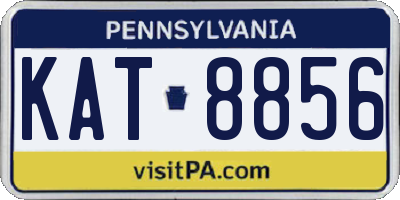 PA license plate KAT8856