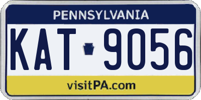 PA license plate KAT9056