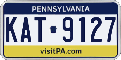 PA license plate KAT9127