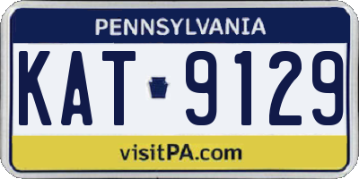 PA license plate KAT9129