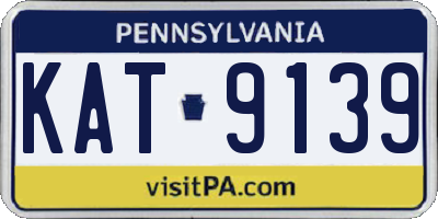 PA license plate KAT9139