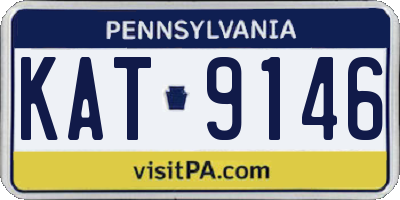 PA license plate KAT9146