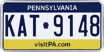 PA license plate KAT9148