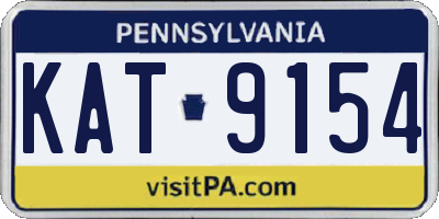 PA license plate KAT9154