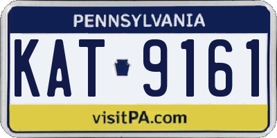 PA license plate KAT9161