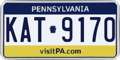 PA license plate KAT9170