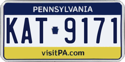 PA license plate KAT9171
