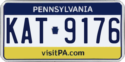 PA license plate KAT9176