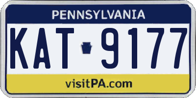 PA license plate KAT9177