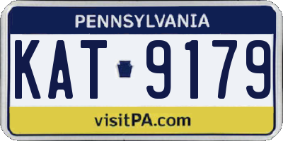 PA license plate KAT9179