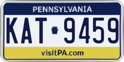 PA license plate KAT9459
