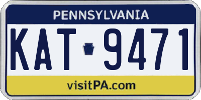 PA license plate KAT9471