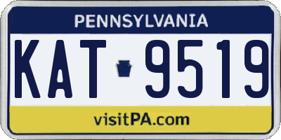 PA license plate KAT9519