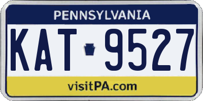 PA license plate KAT9527