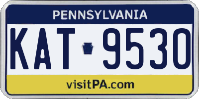 PA license plate KAT9530