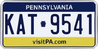 PA license plate KAT9541