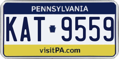 PA license plate KAT9559