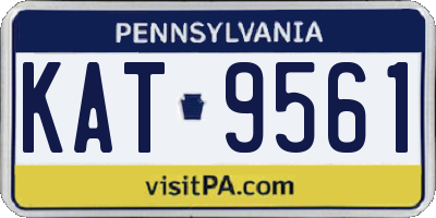 PA license plate KAT9561