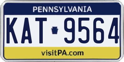 PA license plate KAT9564