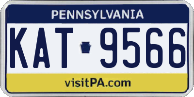 PA license plate KAT9566