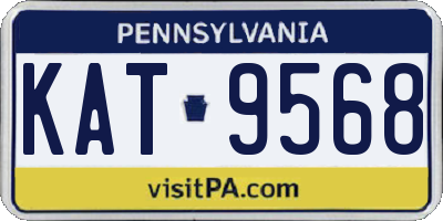 PA license plate KAT9568