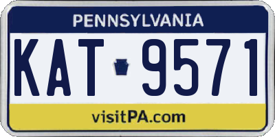 PA license plate KAT9571
