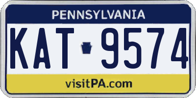PA license plate KAT9574