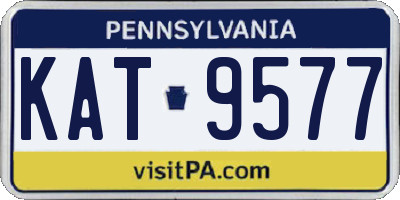 PA license plate KAT9577
