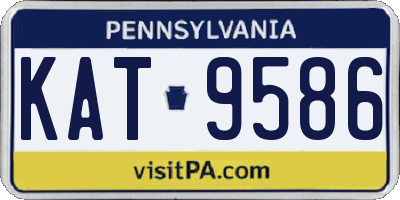 PA license plate KAT9586