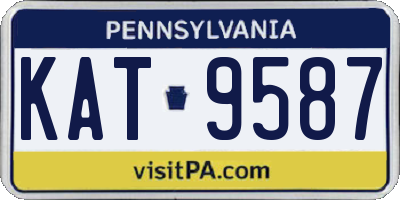 PA license plate KAT9587