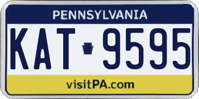 PA license plate KAT9595