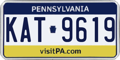 PA license plate KAT9619