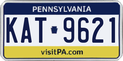PA license plate KAT9621