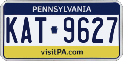 PA license plate KAT9627