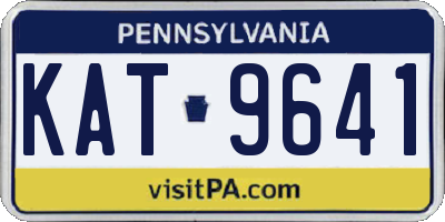 PA license plate KAT9641