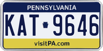 PA license plate KAT9646