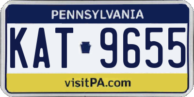 PA license plate KAT9655