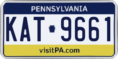 PA license plate KAT9661