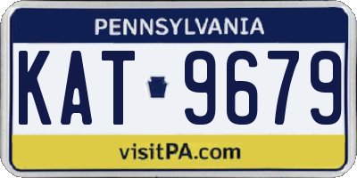 PA license plate KAT9679