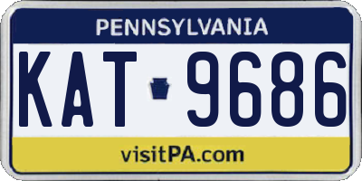 PA license plate KAT9686