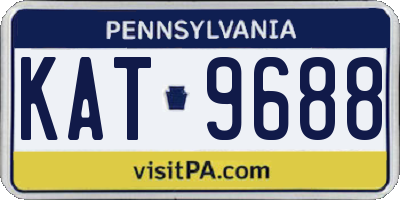 PA license plate KAT9688