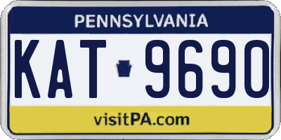PA license plate KAT9690