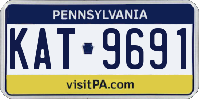PA license plate KAT9691