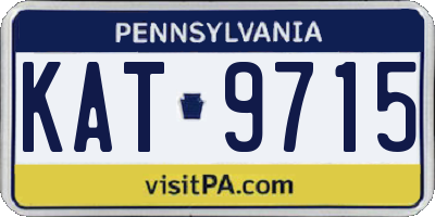 PA license plate KAT9715