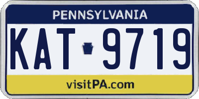 PA license plate KAT9719