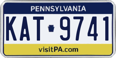 PA license plate KAT9741