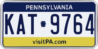 PA license plate KAT9764