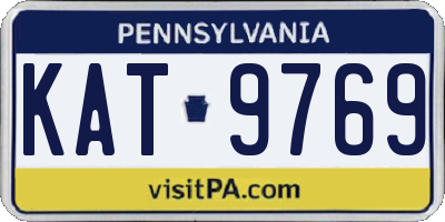 PA license plate KAT9769
