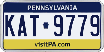 PA license plate KAT9779