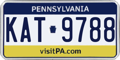 PA license plate KAT9788